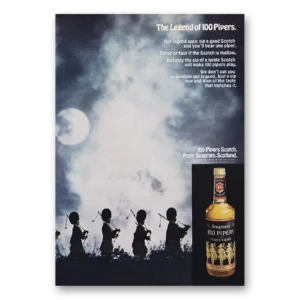 1969 100 Pipers Print Ad | Sip Good Scotch