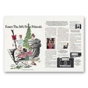 1969 Polaroid 360 Camera Print Ad | Christmas