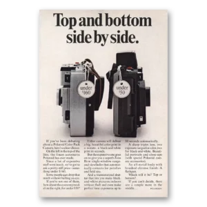 1969 Polaroid Print Ad | Top Bottom