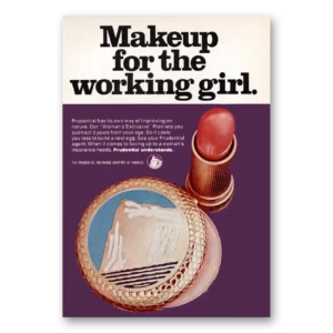 1969 Prudential Insurance Print Ad | Working Girl