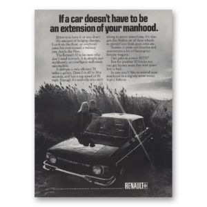 1969 Renault Print Ad | Extension Of Your Manhood
