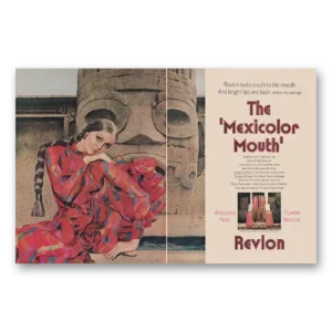 1969 Revlon Mexicolor Mouth Print Ad | South To Mouth