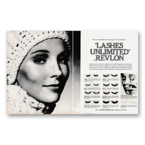1969 Revlon Lashes Unlimited Print Ad | Great Looks