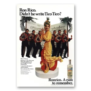 1969 Ronrico Rum Print Ad | Tico Tico