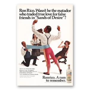 1969 Ronrico Rum Print Ad | True Love
