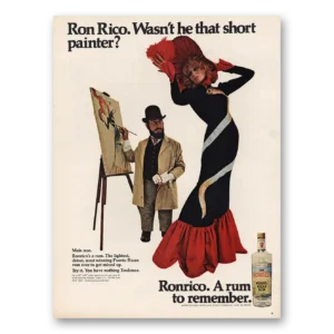 1969 Ronrico Rum Print Ad | Short Painter