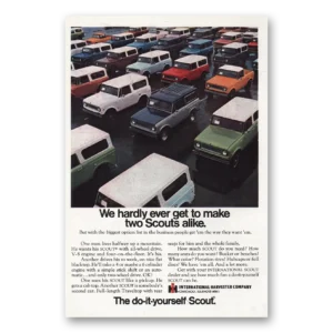 1969 International Harvester Scout Print Ad | Two Scouts Alike