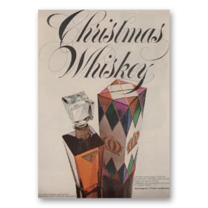 1969 Seagrams VO Whisky Print Ad | Christmas Whiskey