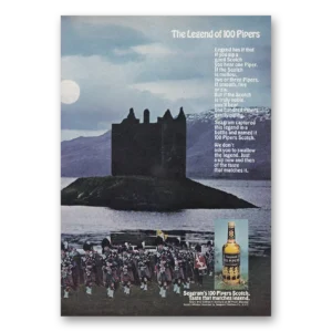 1969 100 Pipers Print Ad | Legend