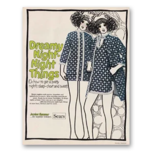 1969 Sears Junior Bazaar Print Ad | Dreamy Night