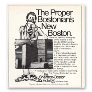 1969 Sheraton Boston Hotel Print Ad | Proper Bostonians