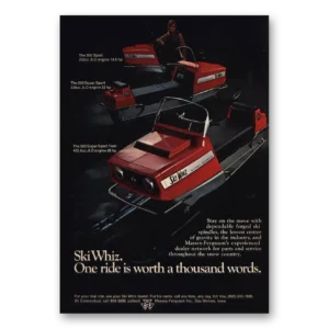 1969 Ski Whiz Print Ad | One Ride