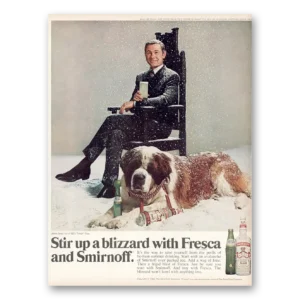 1969 Smirnoff Vodka Print Ad | Johnny Carson