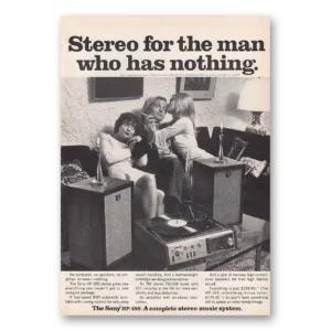 1969 Sony Stereo Print Ad | Hp188 Stereo