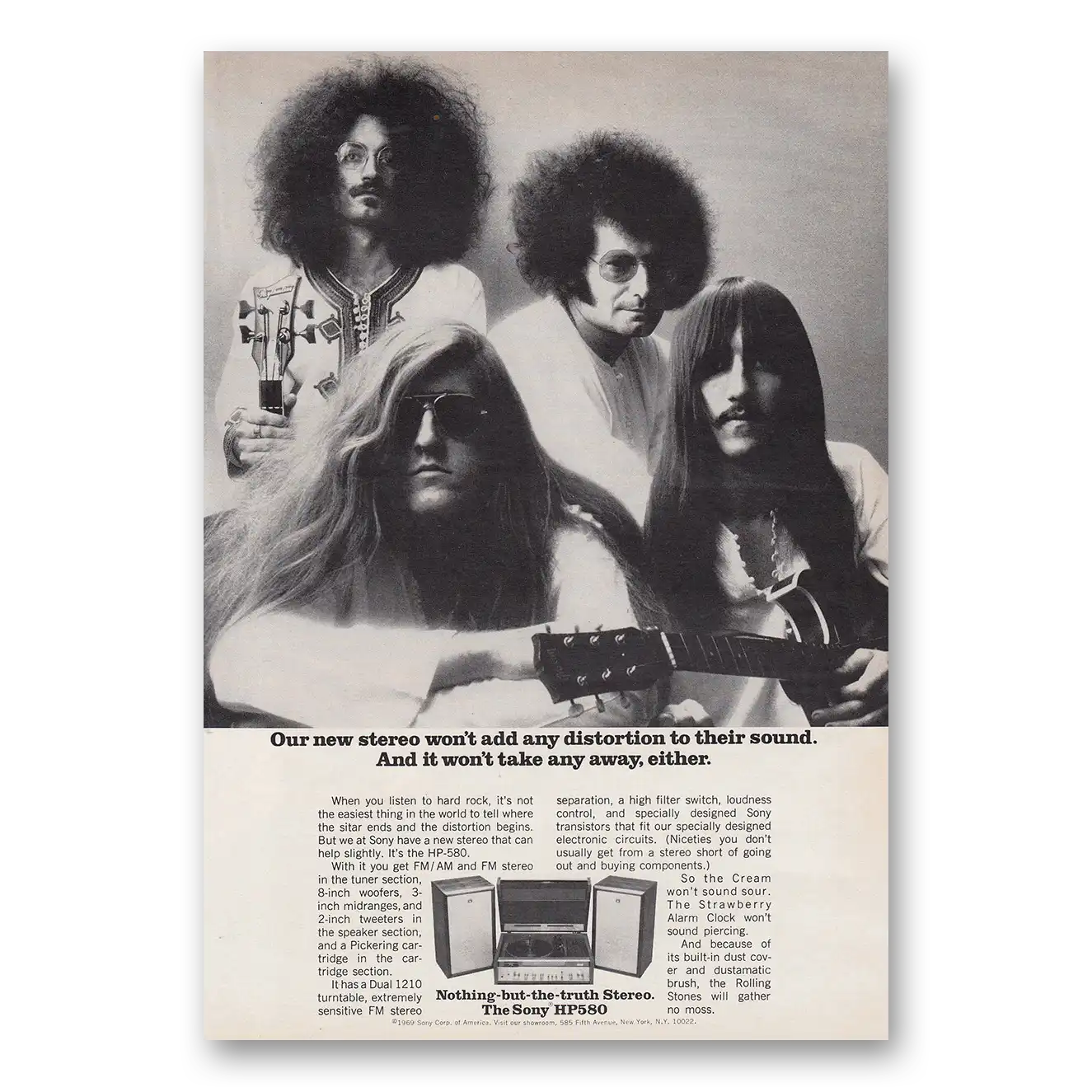 1969 Sony Stereo Print Ad | New Stereo