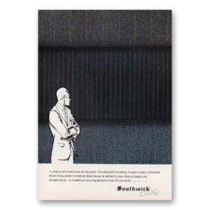 1969 Southwick Clothes Print Ad | Mans Investment
