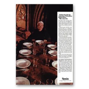 1969 Spain Print Ad | Before He Left For America Columbus