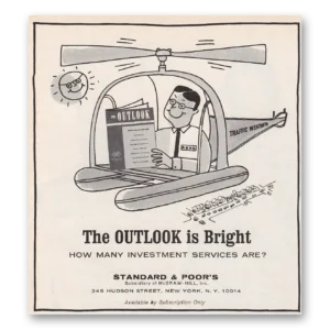 1969 Standard & Poors Print Ad | Outlook Bright