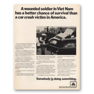 1969 State Farm Insurance Print Ad | Viet Nam
