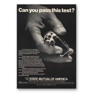 1969 State Mutual of America Print Ad | Pass This Test