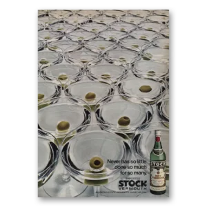 1969 Stock 84 Brandy Print Ad | Never So Little
