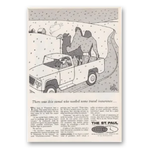 1969 St Paul Insurance Print Ad | This Camel