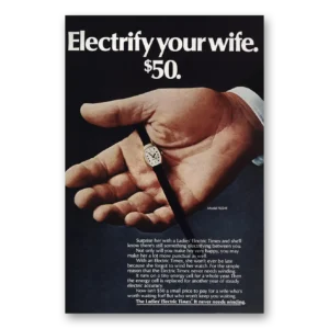 1969 Timex Watch Print Ad | Electrify Wife