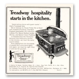 1969 Treadway Inn Print Ad | Hospitality