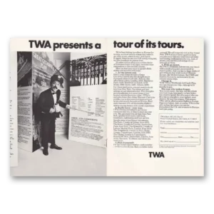 1969 TWA Airlines Print Ad | Tour Tours