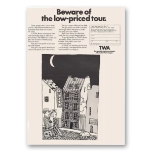 1969 TWA Airlines Print Ad | Beware