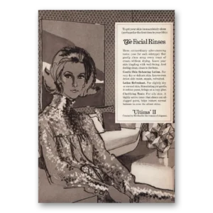 1969 Ultima II Print Ad | Facial Rinses