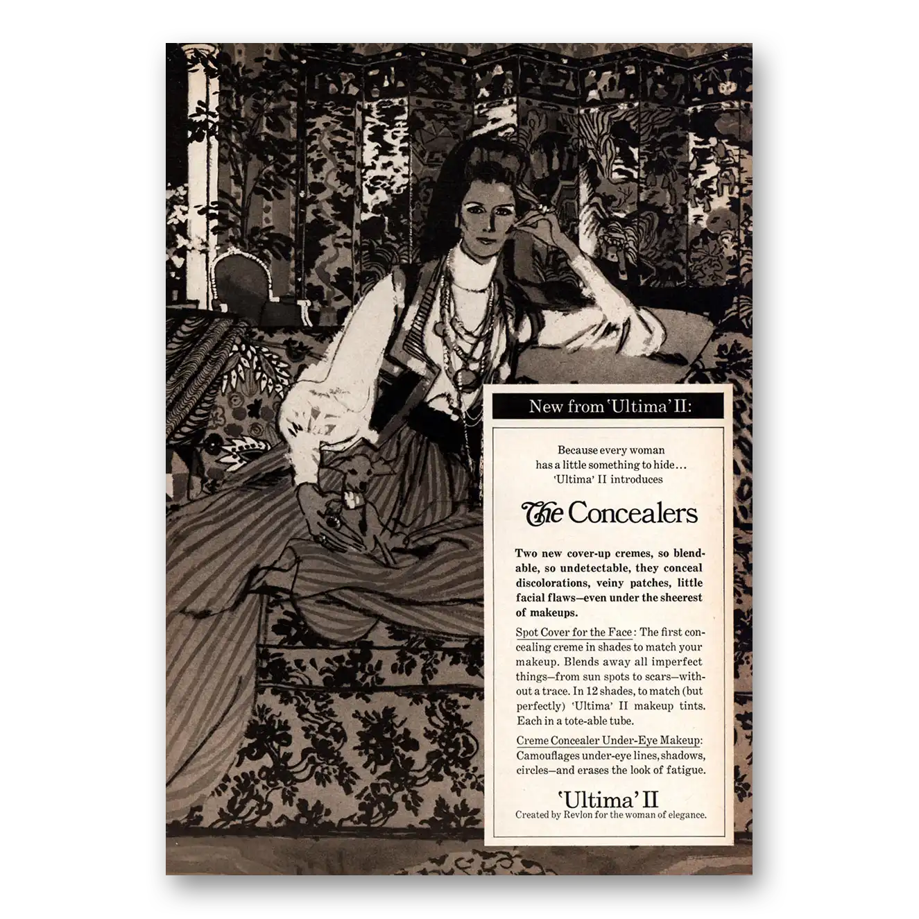 1969 Ultima II Print Ad | Concealers