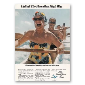 1969 United Airlines Print Ad | Hawaiian High Way.