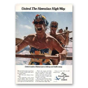 1969 United Airlines Print Ad | Whoop And Holler