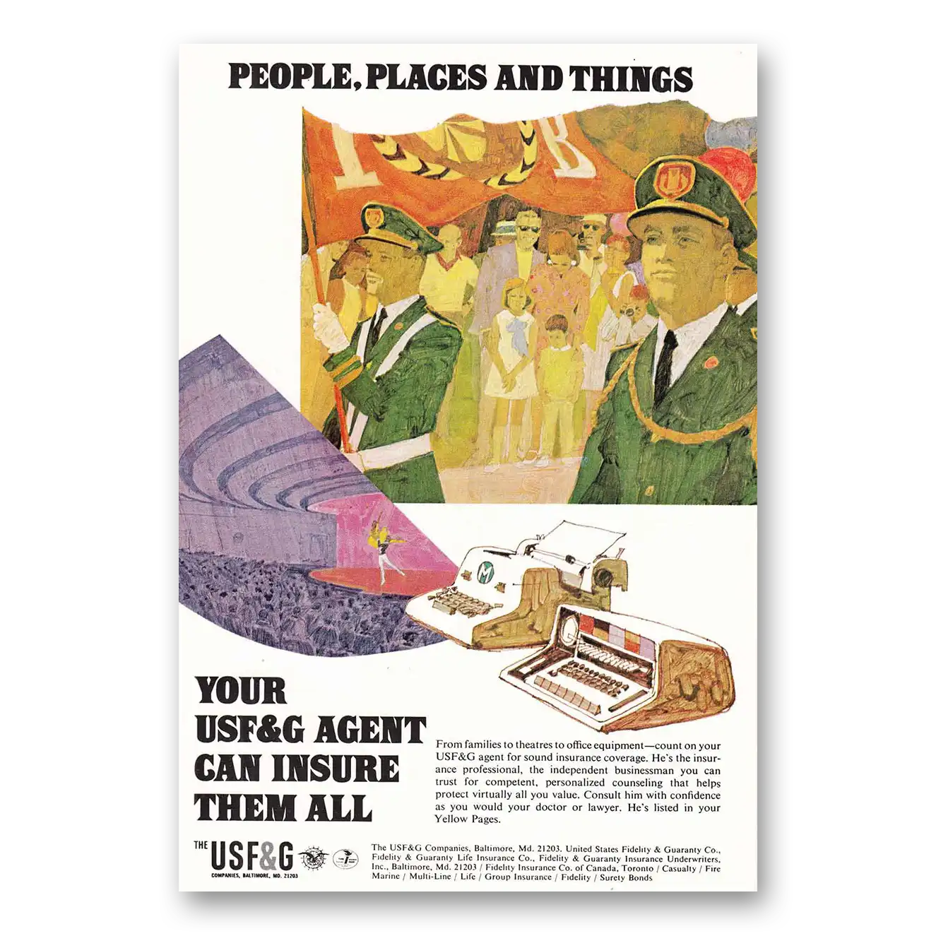 1969 USF&G Print Ad | People Places