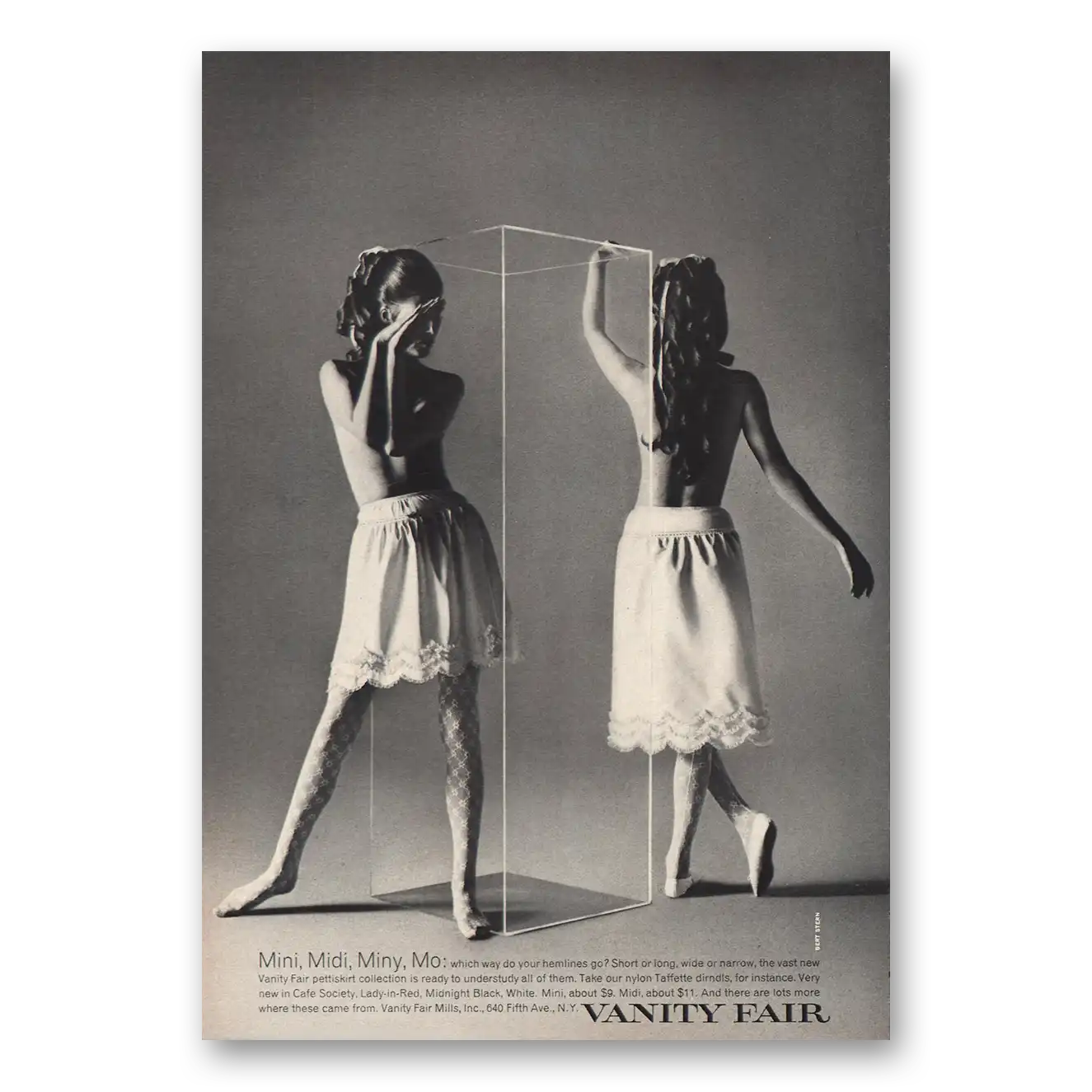 1969 Vanity Fair Print Ad | Mini Midi