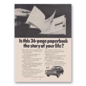 1969 Volvo Print Ad | Paperback Story