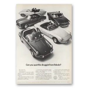 1969 Karmann Ghia Print Ad | Druggist From Toledo