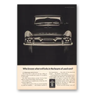 1969 Volkswagen Print Ad | Evil Lurks