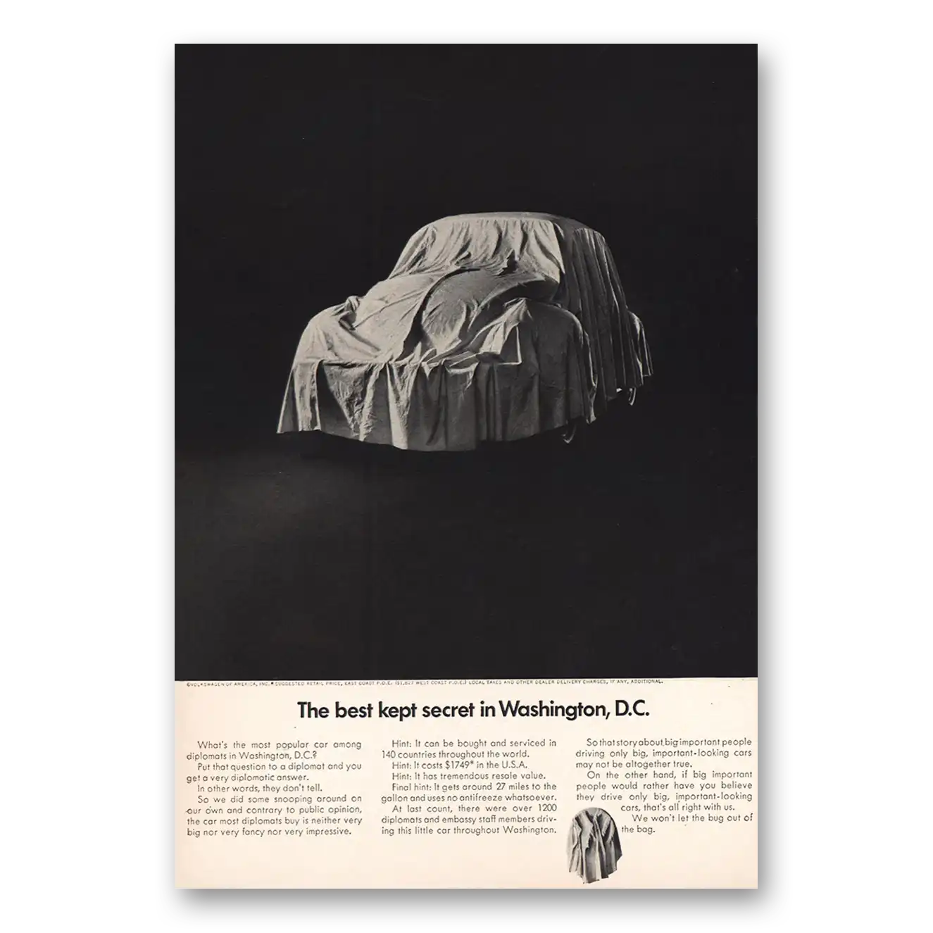 1969 Volkswagen Beetle Print Ad | Best Kept Secret