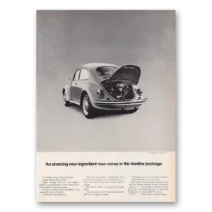1969 Volkswagen Beetle Print Ad | Amazing Ingredient