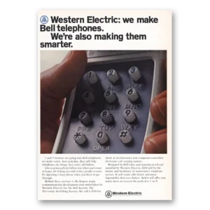 1969 Western Electric Print Ad | Bell Telephones