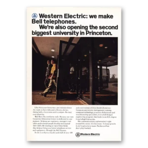 1969 Western Electric Print Ad | Princeton