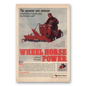 1969 Wheel Horse Print Ad | Score On Snow