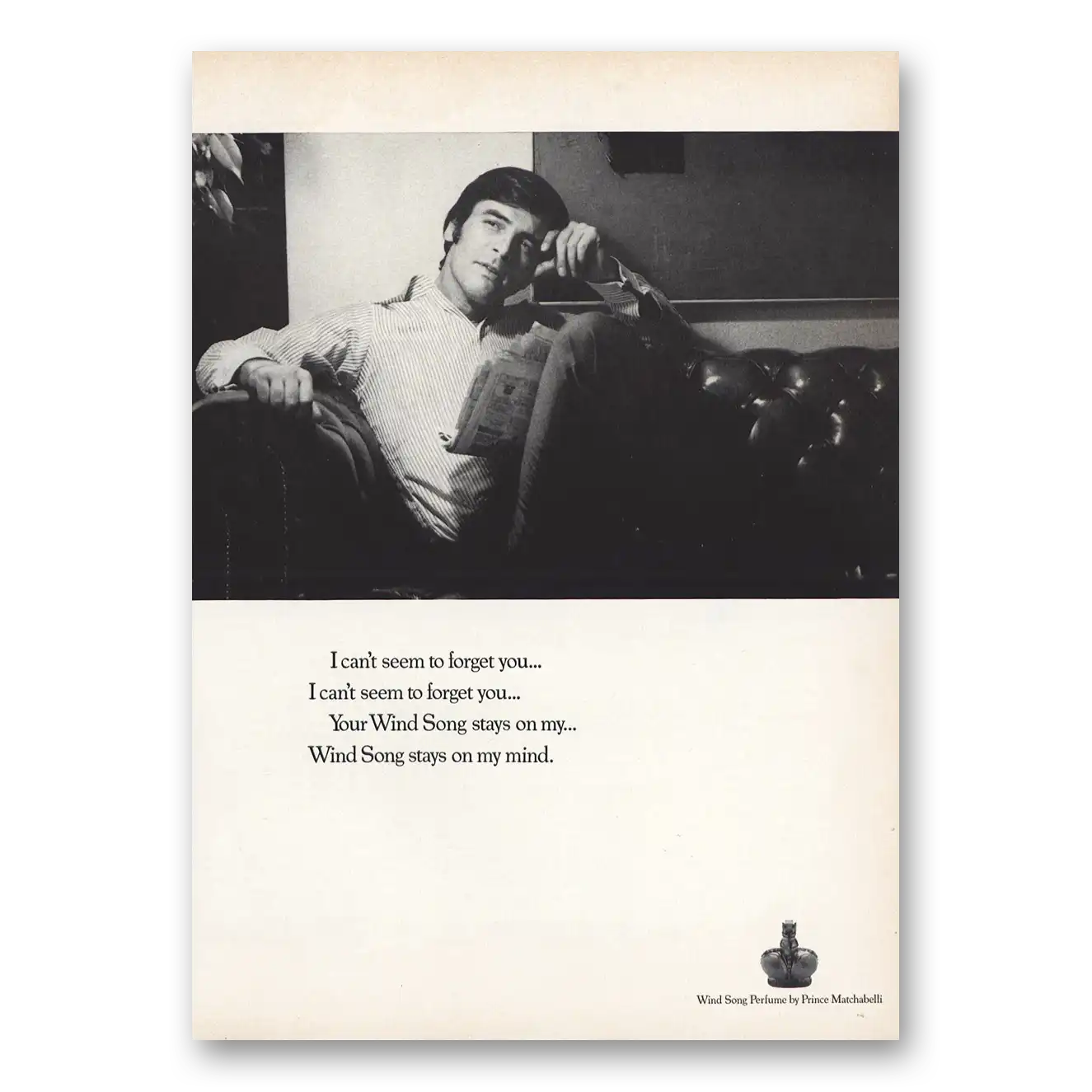 1969 Wind Song Perfume Print Ad | Forget You