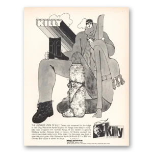 1969 Wolverine Ski Gear Print Ad | Untamed Look Of Killy