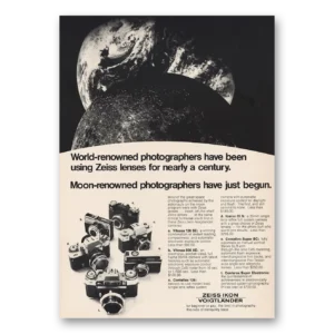 1969 Voigtlander Camera Print Ad | Zeiss Lenses