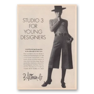 1970 Anne Klein Print Ad | Gaucho