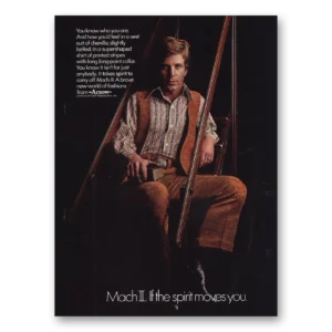 1970 Arrow Shirts Print Ad | Mach Ii If Spirit Moves You