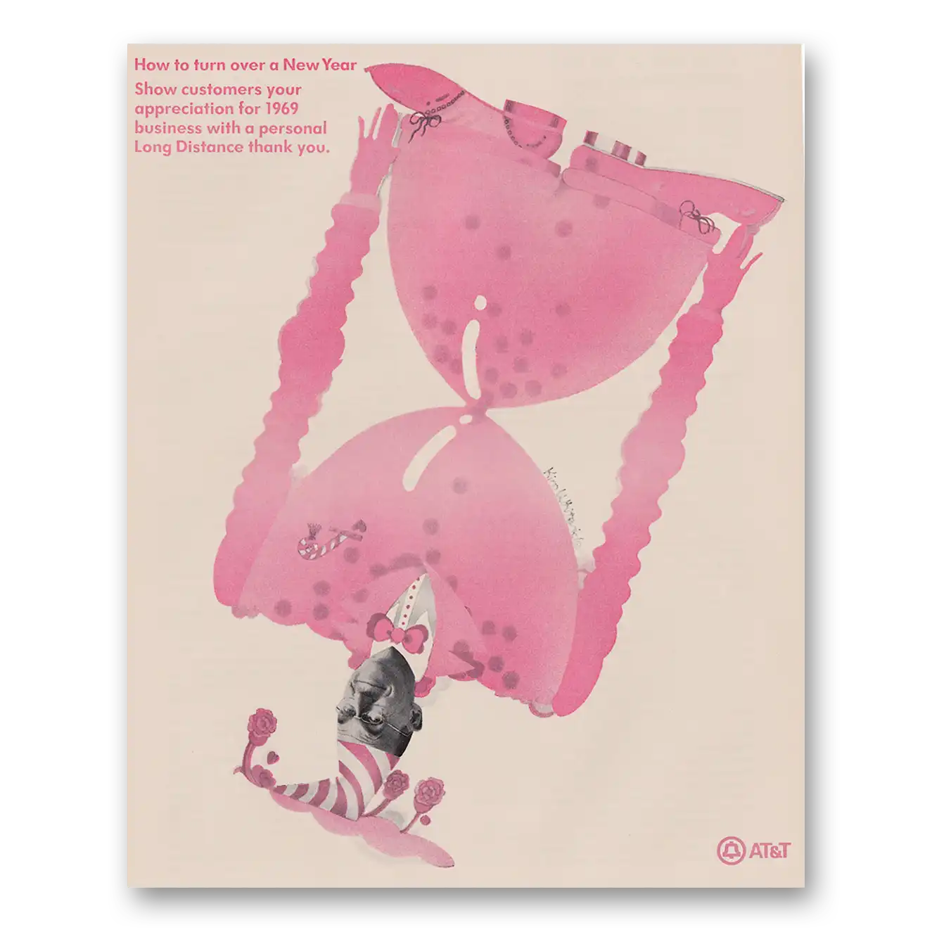 1970 AT&T Print Ad | New Year